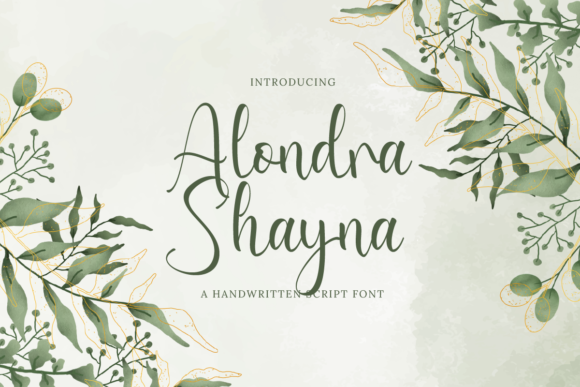 Alondra Shayna: The Perfect Script Font for Handmade Branding