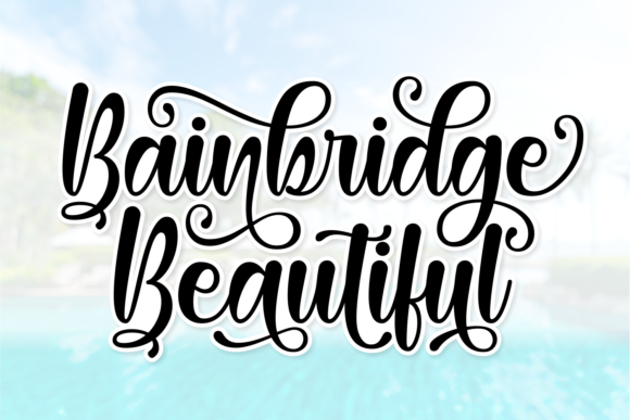 Bainbridge Beautiful: Elevate Your Brand With Graceful Script Typography