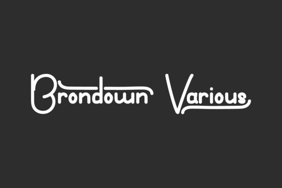 Brondown Various: A Script Font for Distinctive Brand Identity