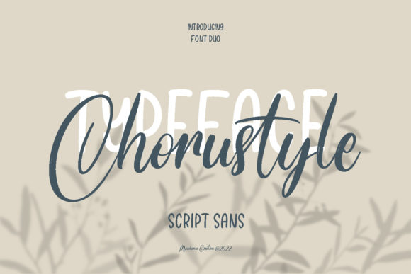Chorustyle Duo: A Friendly Script and Sans Serif Pairing for Modern Brand Identity