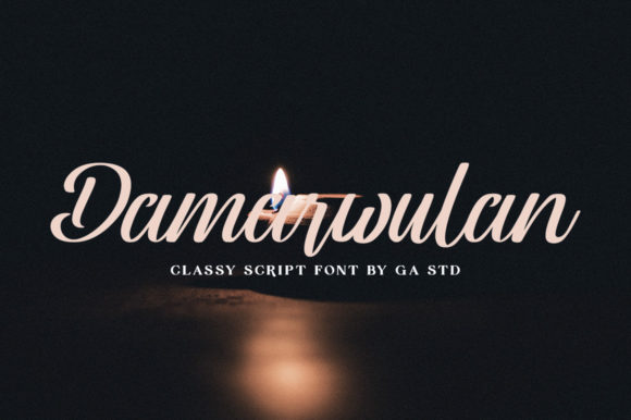 Damarwulan: The Delicate Script Font for Professional Branding