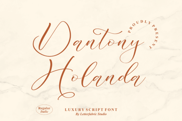 Dantony Holanda: A Delicate Script Font for Handmade Branding