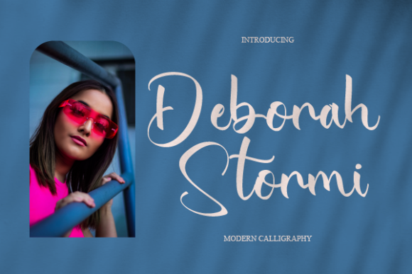Deborah Stormi: A Refined Script Typeface for Editorial Elegance