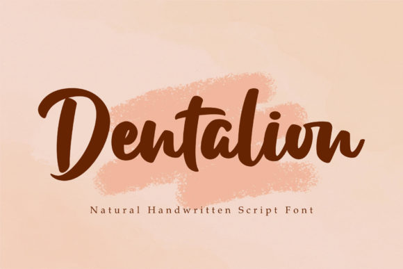 Dentalion: A Script Font for Modern Web Design Projects
