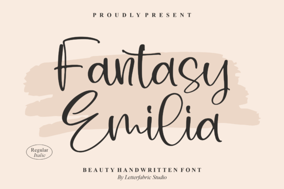 Fantasy Emilia: A Handwritten Script Font for Creative Branding