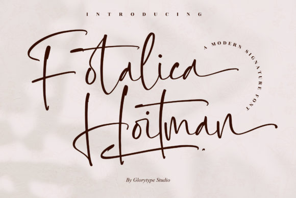 Fotalica Hoitman: The Delicate Script Font for Handmade Brands