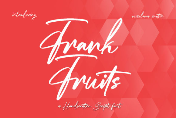 Frankfruits: A Handwritten Script Font for Authentic Brand Identities