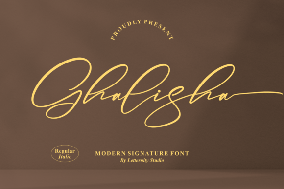 Ghalisha: A Free-Flowing Script Font for Premium Brand Identity