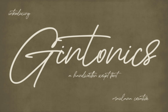 Gintonics Script Font: Elevate Your Brand Identity