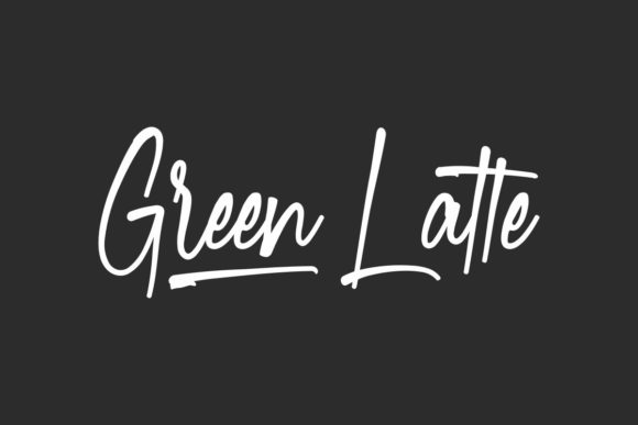 Green Latte: A Relaxed Script Font for Editorial Design