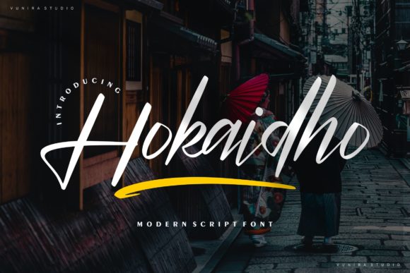 Hokaidho: A Stylish Script Font for Modern Campaigns