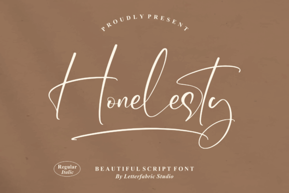 Honelesty: The Script Font for Polished Small Business Branding