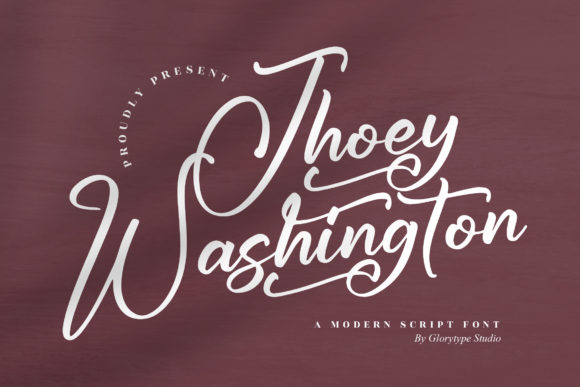Jhoey Washington: A Stylish Script Font for Modern Brand Identity