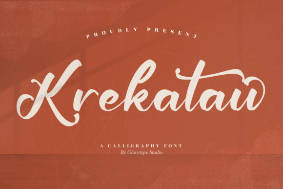 Krekatau: A Stylish Paint Brushed Script for Creative Branding
