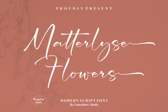 Matterlyse Flowers: The Script Font That Elevates Campaign Visuals