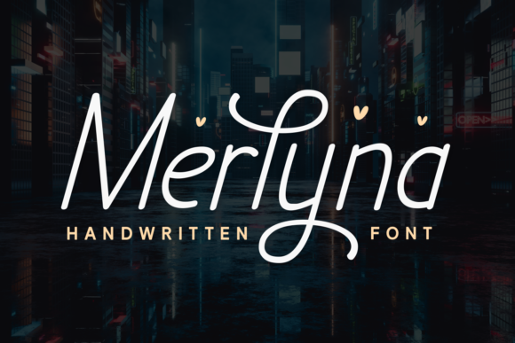 Merlyna: A Graceful Script Font for Editorial Design
