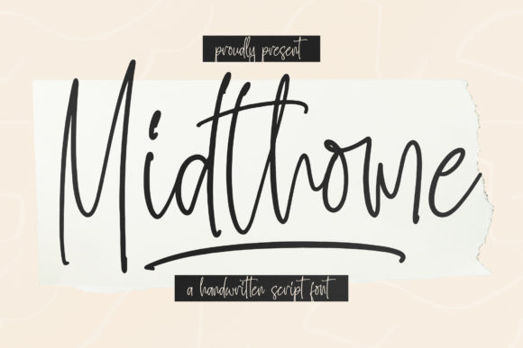 Midthome: A Script Font for Polished Brand Identity