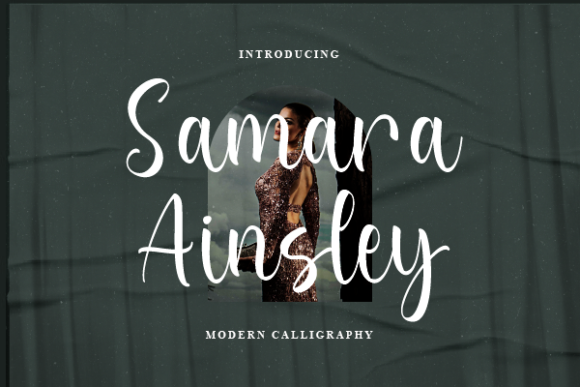Samara Ainsley: A Playful Script Font for Creative Branding