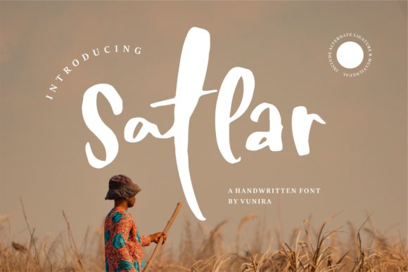 Satlar Script Font: Elevate Brand Visuals and Campaign Aesthetics
