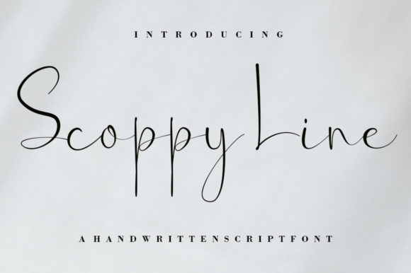 Scoppy Line: The Perfect Script Font for Handmade Product Branding