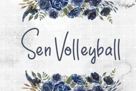 Sen Volleyball: A Script Font for Clean, Modern Campaigns