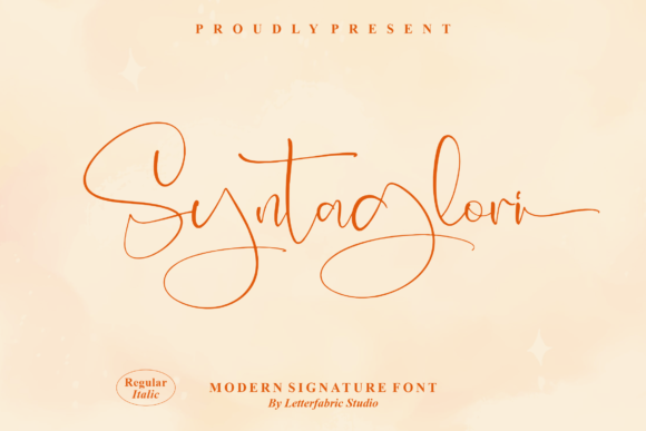 Syntaglori: A Refined Script Font for Modern Editorial Design