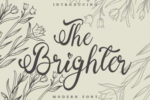 The Brighter: A Stylish Script Font for Modern Branding