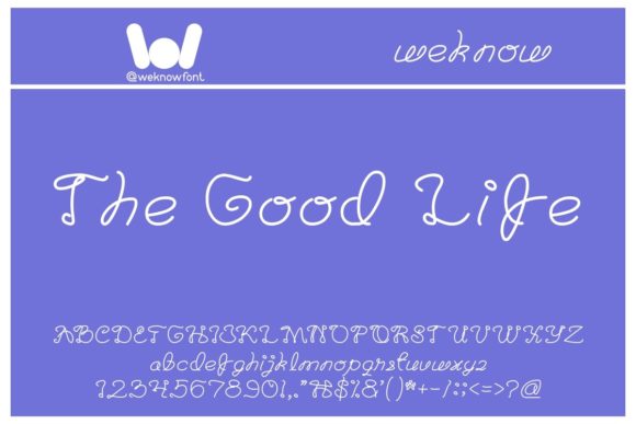 The Good Life: A Handwritten Script Font to Elevate Your Brand Identity