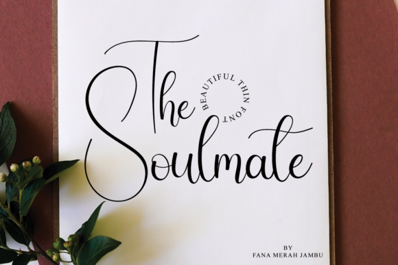 The Soulmate Script Font for Elegant Craft Designs
