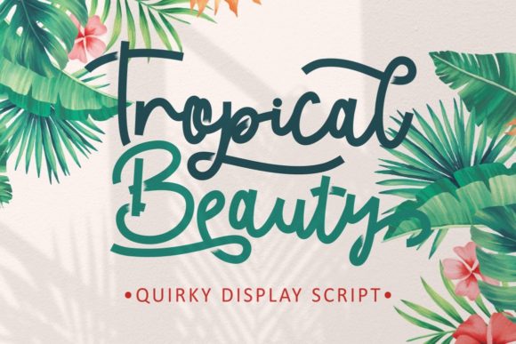 Tropical Beauty: A Script Font for Polished Brand Identity