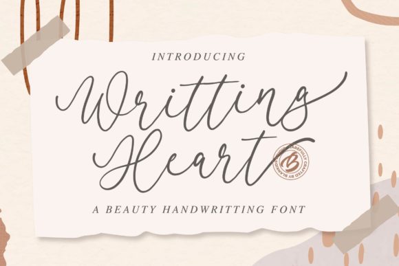 Writting Heart: A Script Font That Elevates Small Business Branding